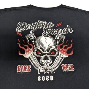 Work Bear Fruit of the Loom,Midnight black BIKER Short Sleeved Crew Neck T-Shirt